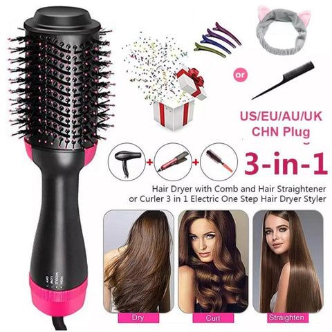 Get salon quality hair at home with the one Step Hot Air Brush 3in1