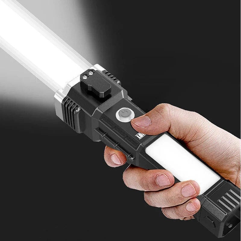 Multifunction Emergency Hammer Flashlight with Power Bank