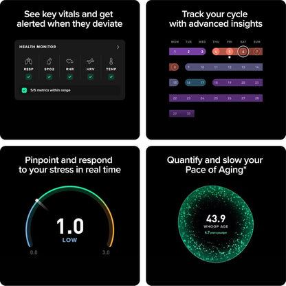 WHOOP 5.0 Fitness &amp; Health Tracker Band