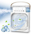 Portable Mini Air Cooler Fan with Water Mist & Ice Cooling | USB Rechargeable Personal AC